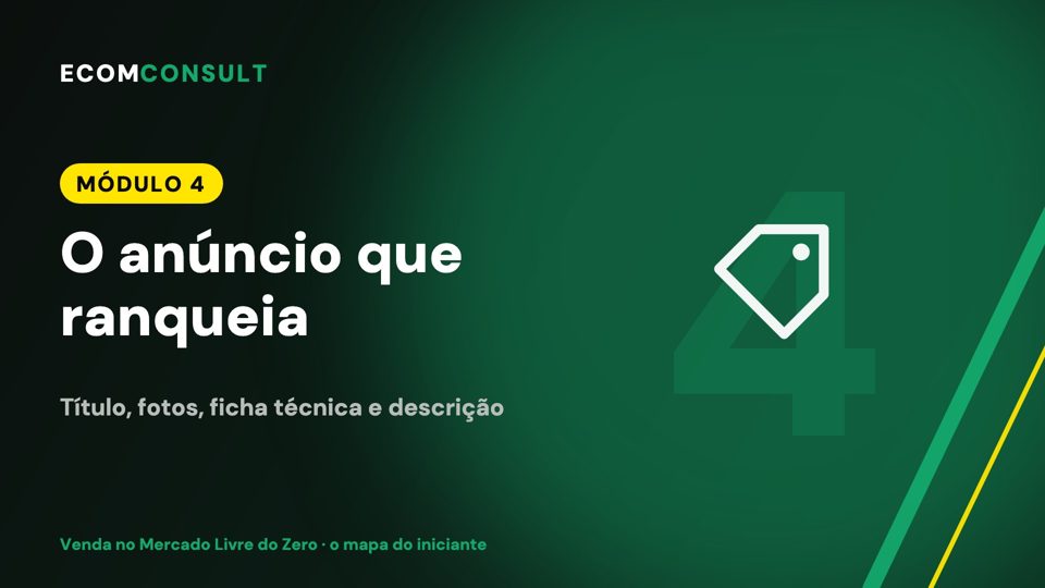 Módulo 4: anúncio que ranqueia no Mercado Livre